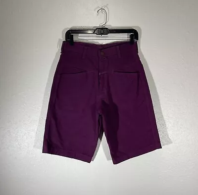 Vintage Marithe Francois Girbaud Shorts Mens 28 Fuschia Denim Made In USA Rare • $54.95