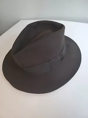 Vintage ROYAL STETSON  The Avenue  Small Dark Brown Maurice L. Rothschild Hat • $27.50