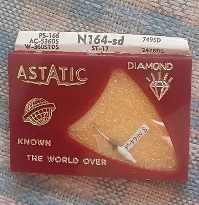 ASTATIC N164-sd  STYLUS NEEDLE BSR  ST-17 NOS Diamond TURNTABLE RECORD PLAYER • $6.64