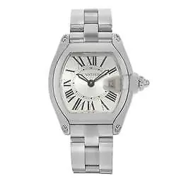 $2995 • Buy Cartier Roadster W62016V3 Silver Dial Stainless Steel Quartz Ladies Watch