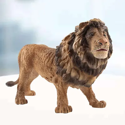 £16.86 • Buy 1PC Lion Model Lion Sculpture Lion Decoration Plastic Lion Figurine