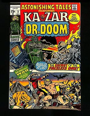 Astonishing Tales #3 Dr. Doom Ka-Zar Appearances! Marvel 1970 • $0.99
