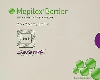 Mepilex Border 295200 Silicone Foam Dressing 3 X 3 Inch - Box Of 5 • $9.94