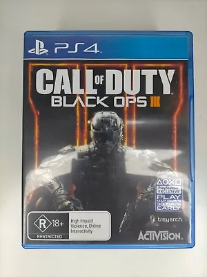 Call Of Duty Black Ops 3 (PlayStation 4 PS4) Like New Condition - PAL 4 Blu Ray • $29.95