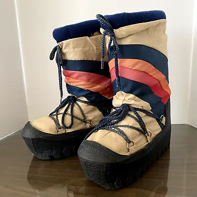 Vintage 70s 80s Rainbow Brite Costume Snow Moon Boots Mens 7 8 • $62