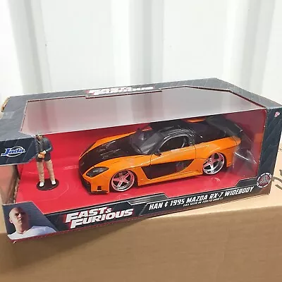 Jada Fast & Furious Tokyo Drift 1995 Mazda Rx-7 Widebody 1:24 Diecast Model Car • £44.90