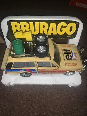 RANGE ROVER Safari Bburago 1/25 0112 Dakar Collectible Vintage Rare Toy SUV Car • £40