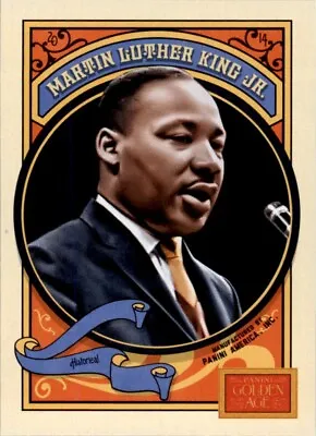 Martin Luther King Jr. 2014 Panini Golden Age Trading Card #82 • $5
