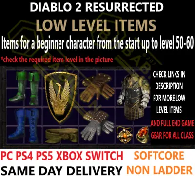 Low Lv Uniq Items Non Ladder ✅pc Ps4 Ps5 Xbox Switch✅ Diablo 2 Resurrected D2r • $2.10