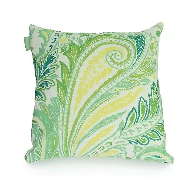 Paisley Seafoam Print Outdoor 18  Cushion Cover Water Resistant Garden Décor • £9.97