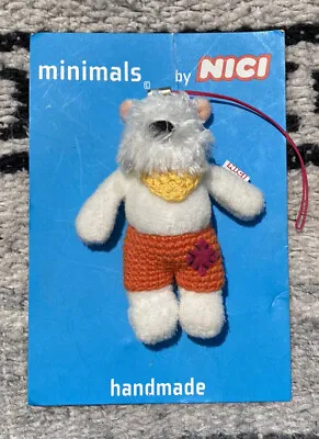 Handmade Minimals By NICI Stuffed Animal Dog Key Chain Designed In Germany • $8.95