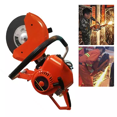 $239.02 • Buy Disc Petrol Demolition Saw Concrete Cut Off Dry Demo Road Cutter Machine 6.8 HP 