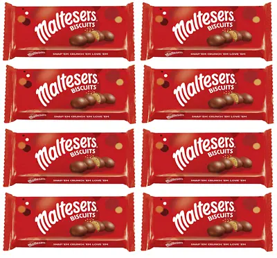 932428 8 X 110g Packet Maltesers Biscuits Milk Chocolate Malt Covers Balls • $79.92