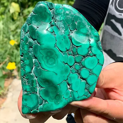 1.47LB Natural Malachite Transparent Cluster Coarse Mineral Sample • $262