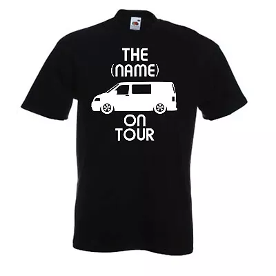 Camper  On Tour T-shirt Personalised Camping Tshirt Campervan T Shirt Glamping • £11.99