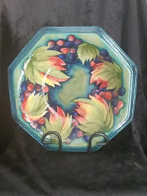 Moorcroft Leaf & Berry Octagonal Bowl 10 Inches Diameter • $318.48