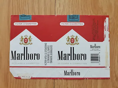 Opened Empty Cigarette Soft Pack--84 Mm-Philippines-Marlboro • $1.80