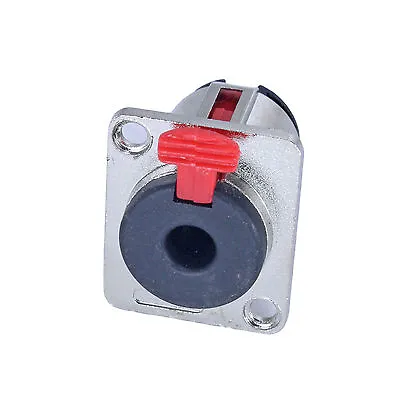 1/4  Inch TS Mono TRS Stereo Panel Mount Locking Phone Female Jack Flush In Wall • $6.45