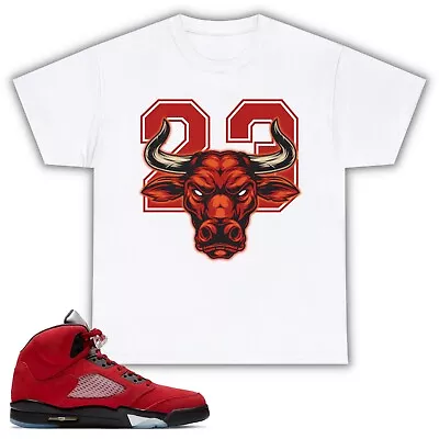 Unisex Bull Graphic T Shirt To Match  Jordan 5 Retro Shirt Freestyle Vintage • $22.55