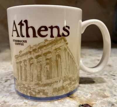 $39.99 • Buy Starbucks Athens Greece Mug 16oz 2012 Global Icon Collector Series New In Box!