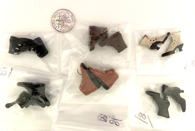 $10 • Buy Grab Bag Of Painted Metal Dollhouse Miniature Shoes   [3]
