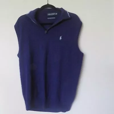 Polo Golf Men's Wool Vest Sweater Size Medium • $40