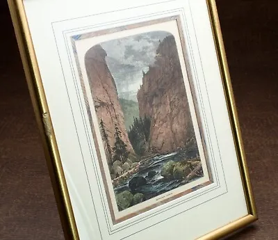 Wood Engraving By Thomas Moran Yosemite Falls Antique Print • $70