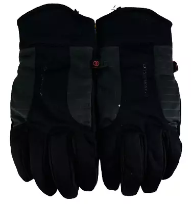 Manzella Mens Get Intense Touchtip Gloves Insulated  Black/Charcoal MEDIUM • $24.99