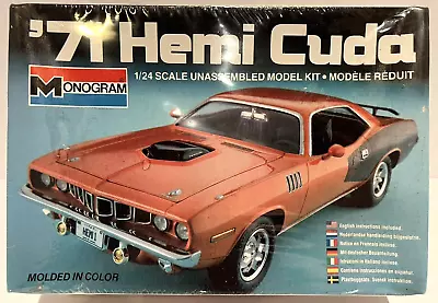 Brand New Sealed 1/24 Monogram '71 Hemi Cuda Plastic Model Kit #2292 • $35