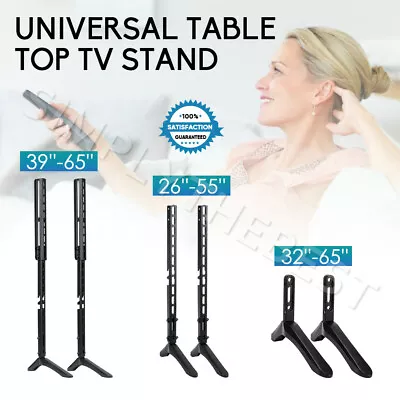 $23.95 • Buy Convenient Universal TV Stand Mount For Samsung Sony Sharp 32-65  LCD LED TCL TV