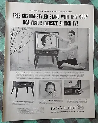 Rca Victor Television Ad From Saturday Evening Post May 7 1955 • $4.99