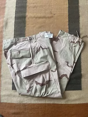 US Military 3 Color Desert Camouflage Combat Trousers Pants NEW Large Regular • $28