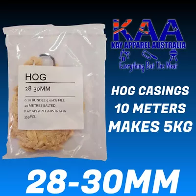 $16 • Buy Sausage Skins Hog Casings Graded 28-30mm 10M Pack Butcher/Chef/Hunter/salami