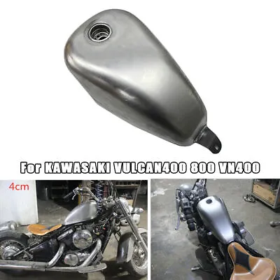 1x Petroleum Gas Fuel Tank Engine For KAWASAKI VULCAN400 800 VN400 4cm Depth Silver • $245.16