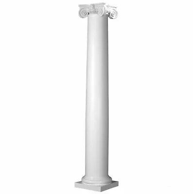 $492 • Buy Fiberglass Smooth Tapered Column With Scamozzi Cap & Attic Base (Choose Size)