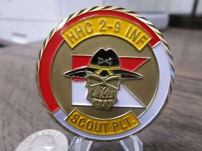 US Army 2nd Battalion 9th Infantry 2-9 INF Scout PLT MANCHU RECON Challenge Coin • $24.99