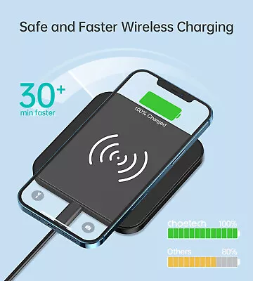 10W FAST Wireless Universal Charging Pad Qi Certified Samsung S21 IPhone • $24.95