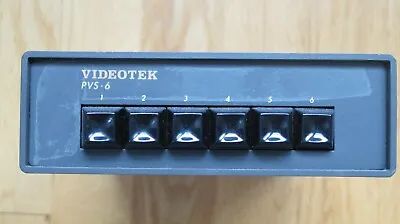 VIDEOTEK PVS-6 Passive Video Switcher • $25