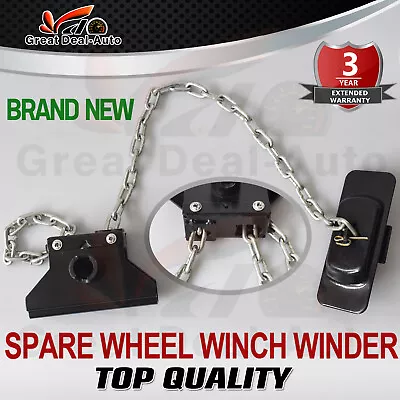 Spare Wheel Tire Winch Winder Chain Assembly For Nissan Navara D22 4WD 1997-ON • $33