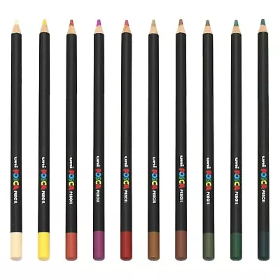 Uni POSCA Professional Oil And Wax Coloured Pencils - KPE-200 - Autumn Set Of 10 • £14.99