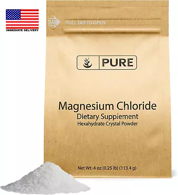 Magnesium Chloride (4Oz) Oral Supplement Crystal Powder Magnesium Supplement  • $13.03