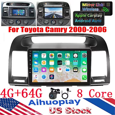 8 Core For 2000-2006 Toyota Camry Carplay Android Car Stereo Radio GPS Head Unit • $169.99