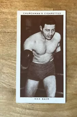 1938 WA & AC Churchman Boxing Personalities #3 Max Baer • $19.99