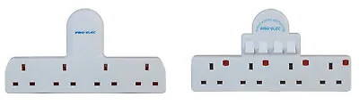 2 / 3 / 4 Way Gang Main Adaptor Extension Power Socket Multi Switched / USB 13A  • £6.99