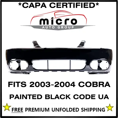 New Capa Front Bumper For 2003-2004 Mustang Cobra Painted Black Ua Fo1000533 • $499