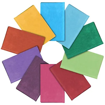 10 Large Sheets Tissue Paper Coloured Acid Free Biodegradable Buy 10 Get 20 Free • £3.59