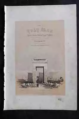 David Roberts Egypt & Nubia 1856 Print. Gateway Karnak Thebese. Title 170 • £20