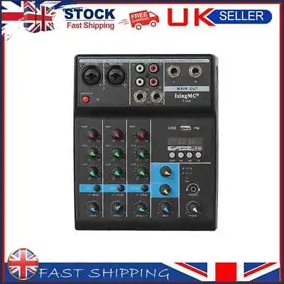 £27.59 • Buy Wireless 4-channel Audio Mixer Bluetooth-compatible USB Sound Mixing (EU)