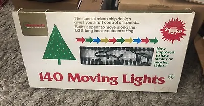 Vintage Woolworth Christmas Tree Lights 140 Lights In Motion  • $59