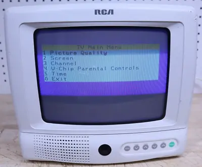 Vintage RCA CRT 9  Inch TV Retro Gaming Model E09344 Tested W/ Cord *No Remote • $99.99